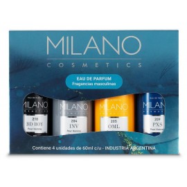 Combo Milano Perfumes Mini Masculino X 4un.